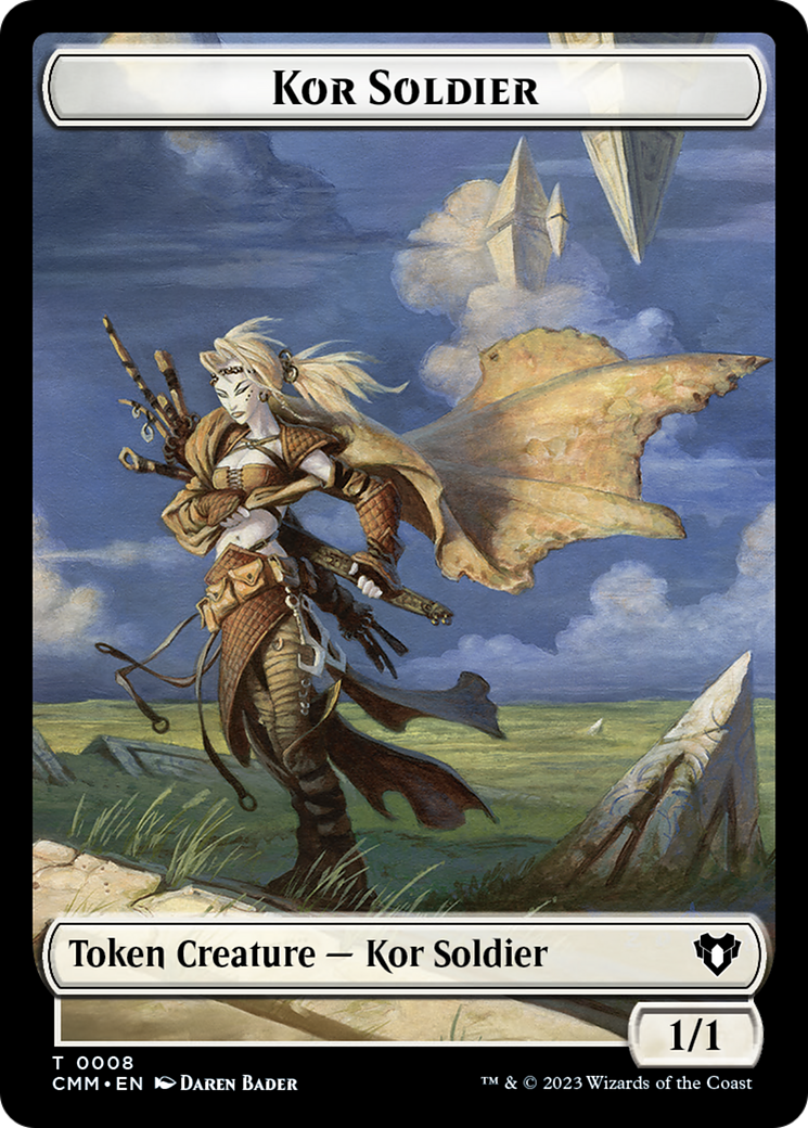 Soldier // Kor Soldier Double-Sided Token [Commander Masters Tokens] | RetroPlay Games