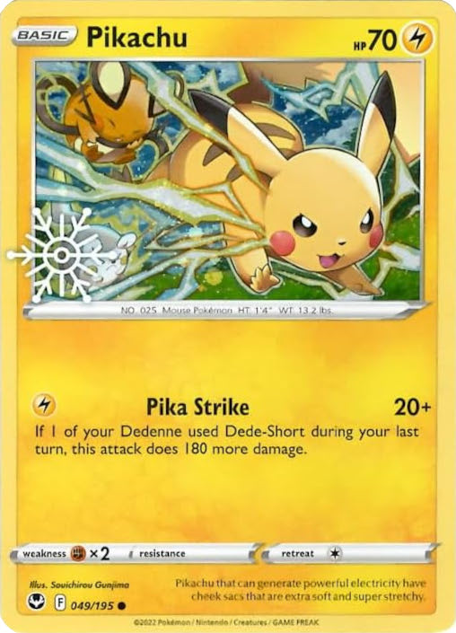 Pikachu (049/195) (Holiday Calendar) [Sword & Shield: Silver Tempest] | RetroPlay Games