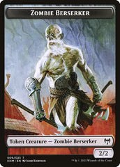 Elf Warrior // Zombie Berserker Double-Sided Token [Kaldheim Tokens] | RetroPlay Games