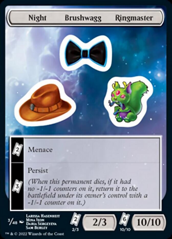 Night Brushwagg Ringmaster [Unfinity Stickers] | RetroPlay Games