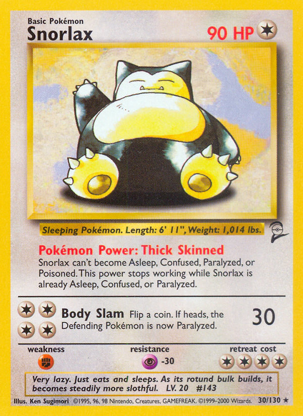 Snorlax (30/130) [Base Set 2] | RetroPlay Games