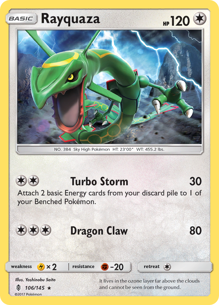 Rayquaza (106/145) [Sun & Moon: Guardians Rising] | RetroPlay Games