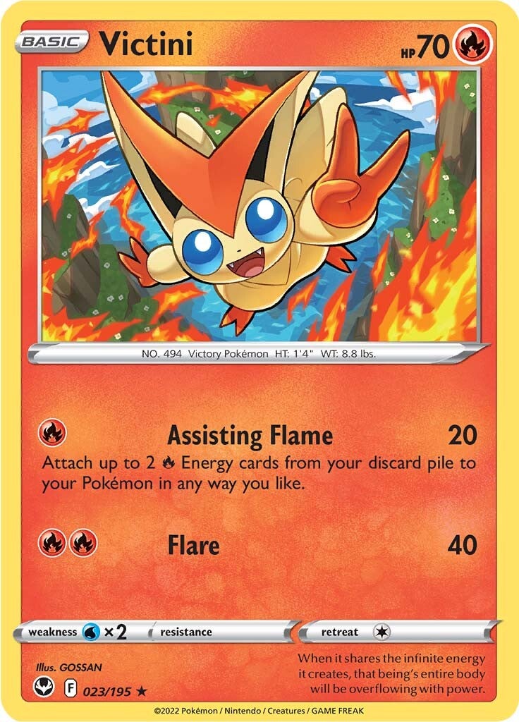 Victini (023/195) [Sword & Shield: Silver Tempest] | RetroPlay Games