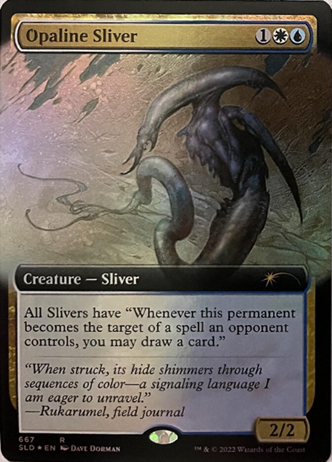 Opaline Sliver (Extended Art) [Secret Lair Drop Promos] | RetroPlay Games