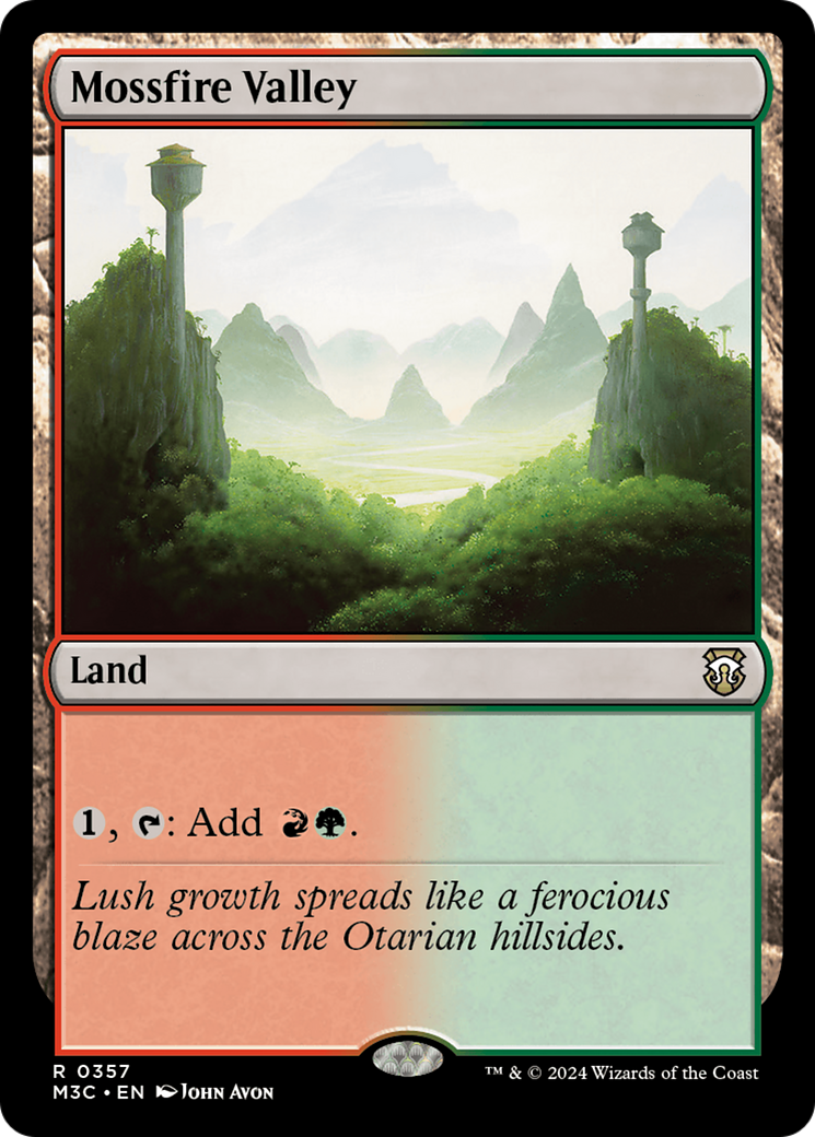 Mossfire Valley (Ripple Foil) [Modern Horizons 3 Commander] | RetroPlay Games