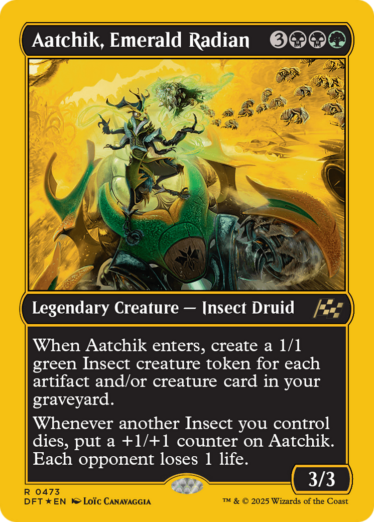 Aatchik, Emerald Radian (First-Place Foil) [Aetherdrift] | RetroPlay Games