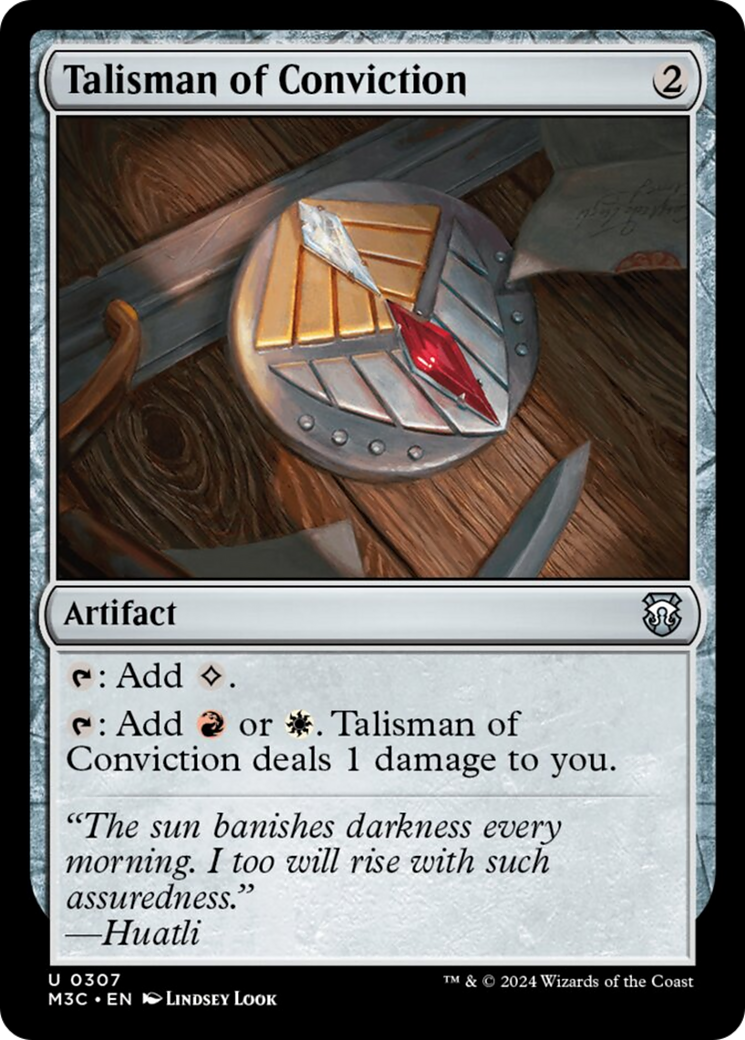 Talisman of Conviction [Modern Horizons 3 Commander] | RetroPlay Games