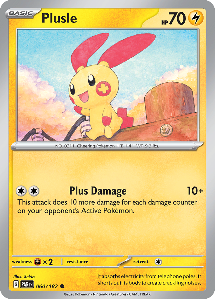 Plusle (060/182) [Scarlet & Violet: Paradox Rift] | RetroPlay Games