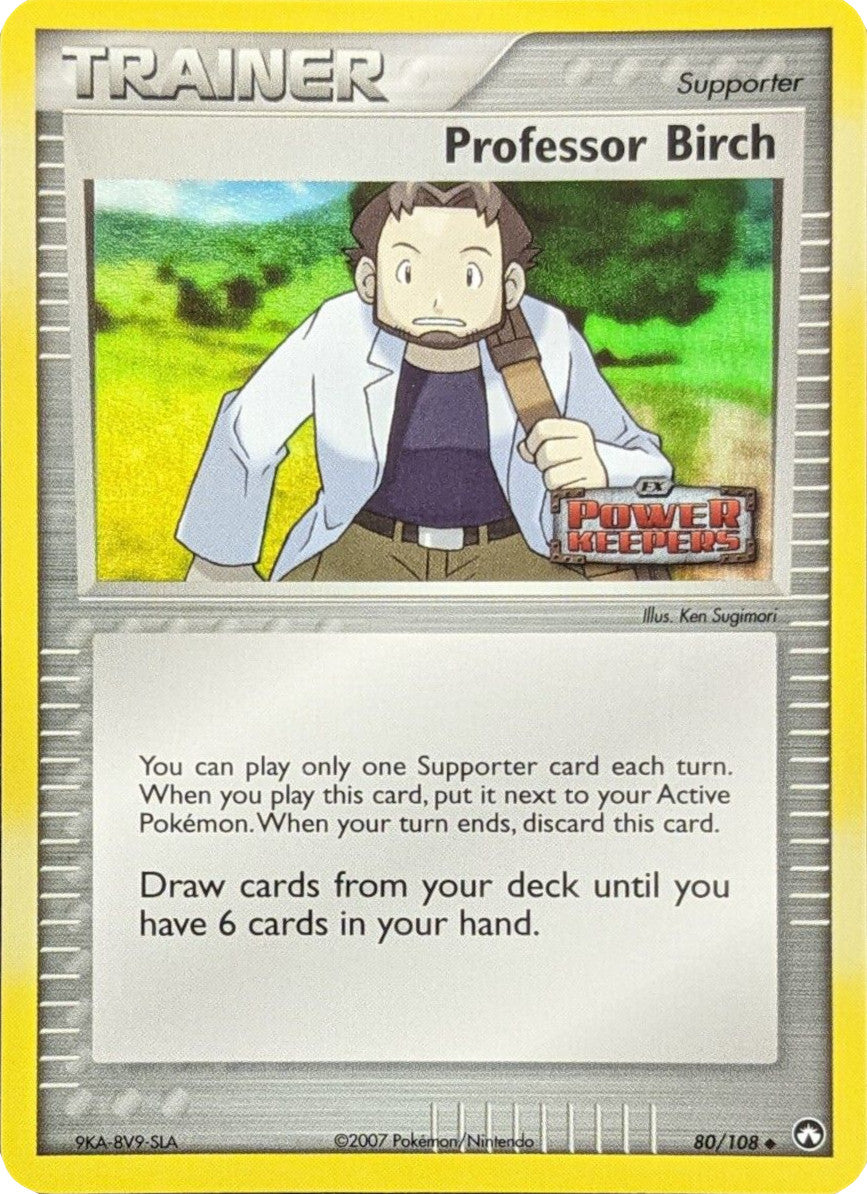 Professor Birch (80/108) (Stamped) [EX: Power Keepers] | RetroPlay Games