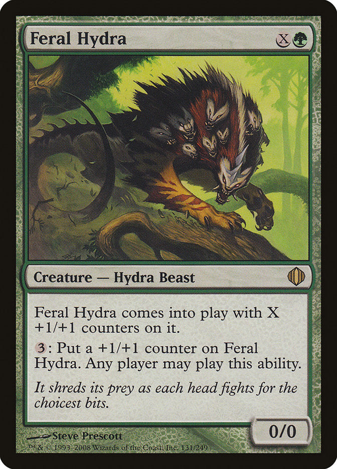 Feral Hydra (Oversized) [Oversize Cards] | RetroPlay Games