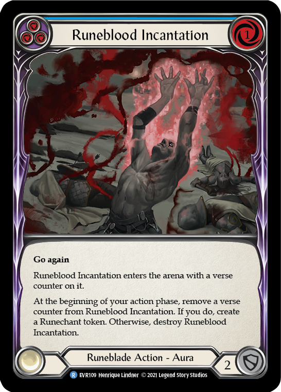 Runeblood Incantation (Blue) [EVR109] (Everfest)  1st Edition Normal | RetroPlay Games