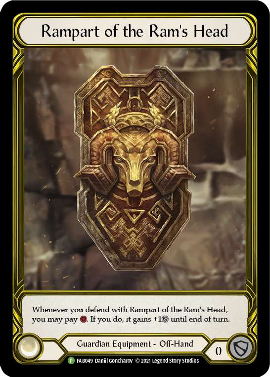 Rampart of the Ram's Head (Golden) [FAB049] (Promo)  Cold Foil | RetroPlay Games