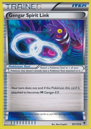 Gengar Spirit Link (95/119) (Alternate Holo GameStop Exclusive) [XY: Phantom Forces] | RetroPlay Games