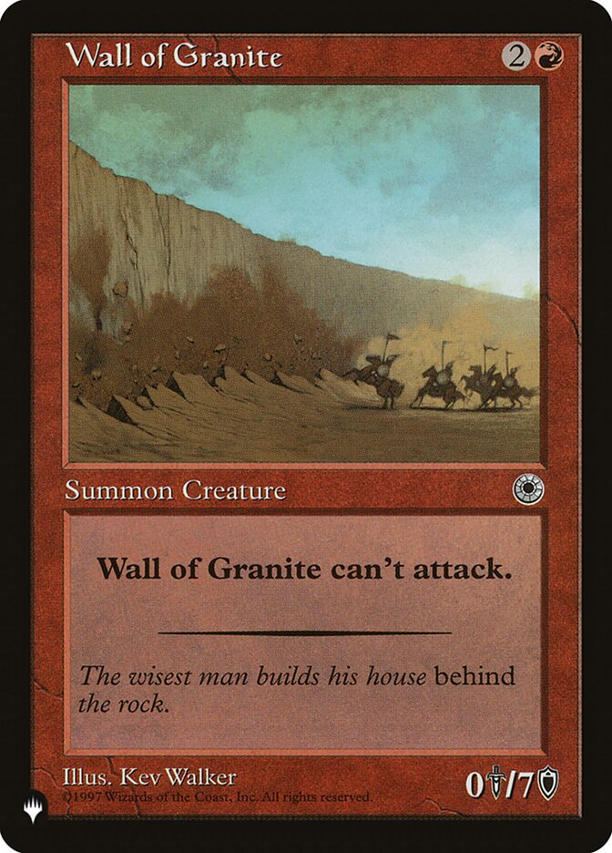 Wall of Granite [The List] | RetroPlay Games