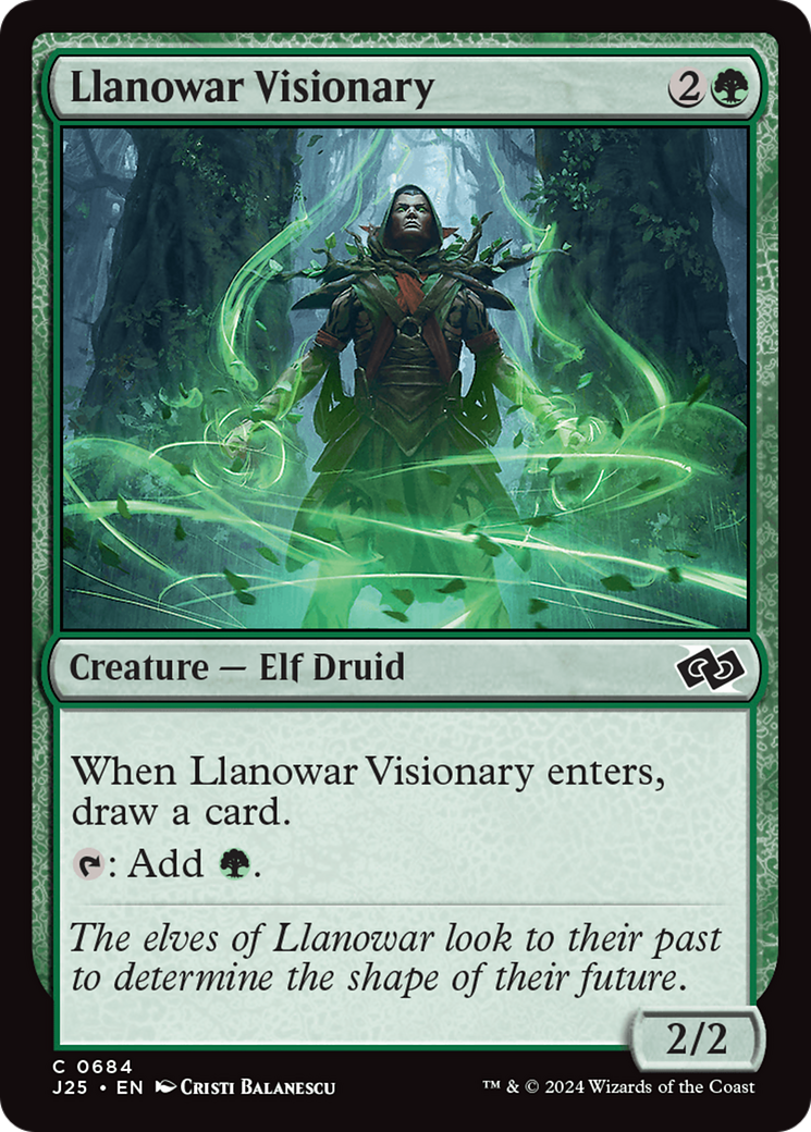 Llanowar Visionary [Foundations Jumpstart] | RetroPlay Games