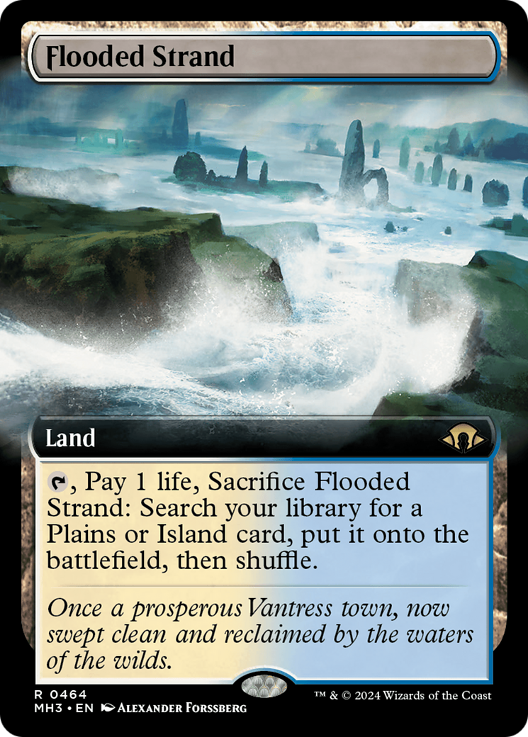 Flooded Strand (Extended Art) [Modern Horizons 3] | RetroPlay Games