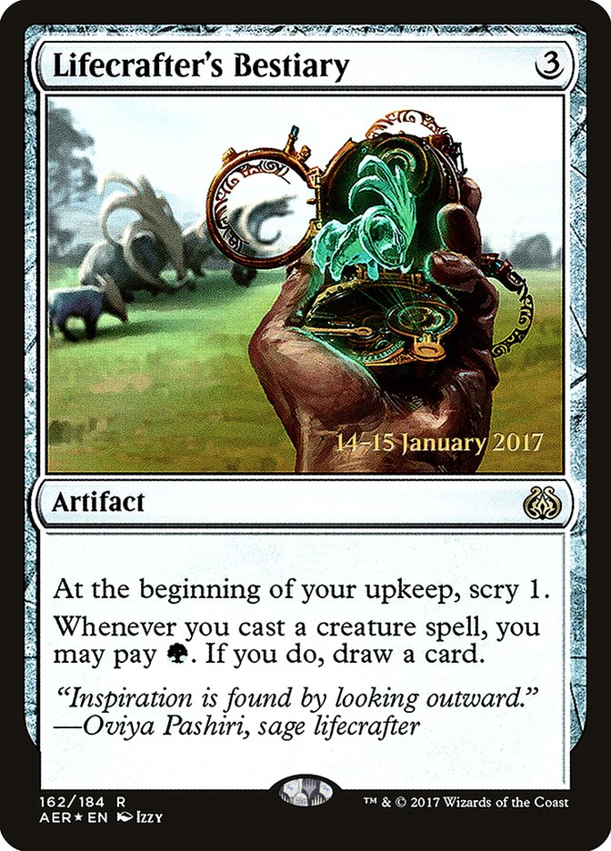 Lifecrafter's Bestiary [Aether Revolt Prerelease Promos] | RetroPlay Games