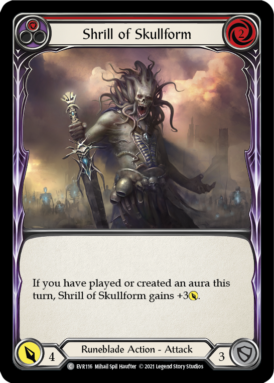 Shrill of Skullform (Red) [EVR116] (Everfest)  1st Edition Rainbow Foil | RetroPlay Games