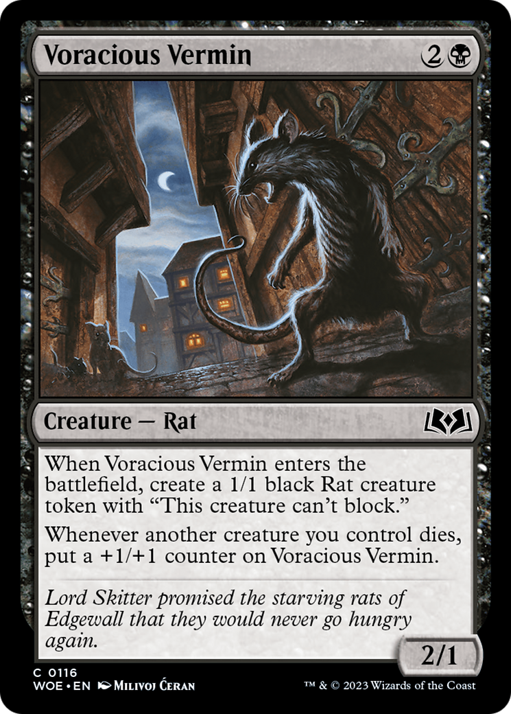 Voracious Vermin [Wilds of Eldraine] | RetroPlay Games