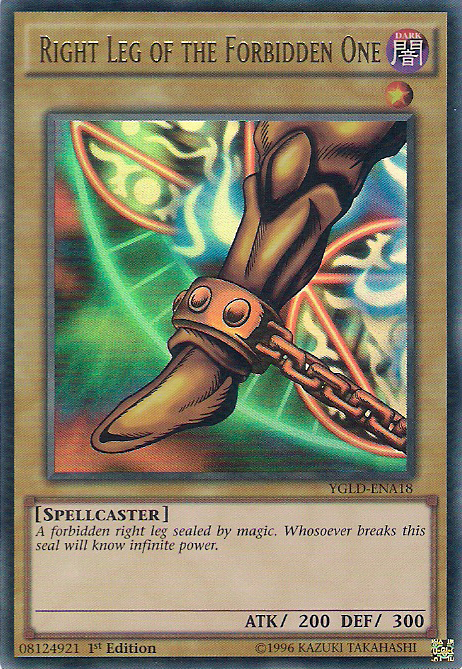 Right Leg of the Forbidden One [YGLD-ENA18] Ultra Rare | RetroPlay Games