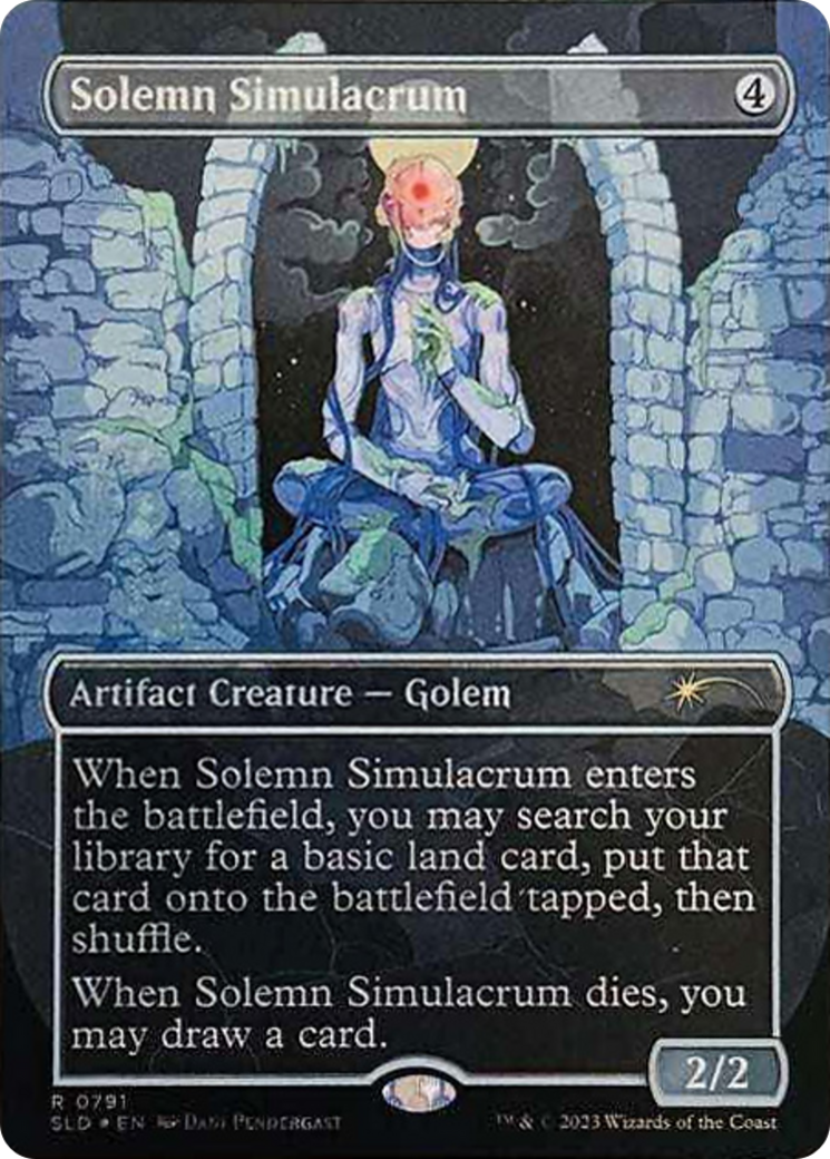 Solemn Simulacrum (0791) (Galaxy Foil) [Secret Lair Drop Series] | RetroPlay Games