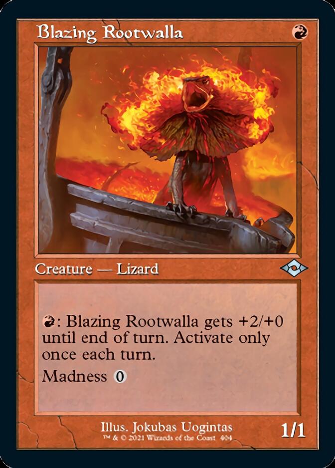 Blazing Rootwalla (Retro Foil Etched) [Modern Horizons 2] | RetroPlay Games