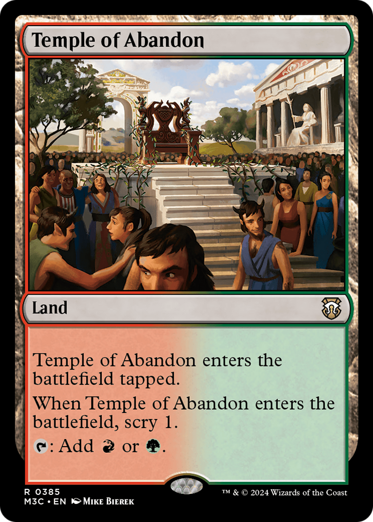 Temple of Abandon (Ripple Foil) [Modern Horizons 3 Commander] | RetroPlay Games