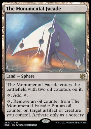 The Monumental Facade (Promo Pack) [Phyrexia: All Will Be One Promos] | RetroPlay Games