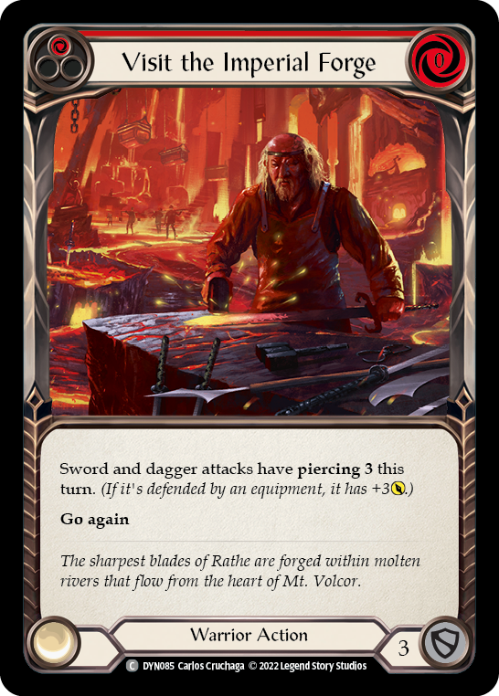 Visit the Imperial Forge (Red) [DYN085] (Dynasty)  Rainbow Foil | RetroPlay Games
