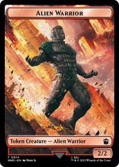 Soldier // Alien Warrior Double-Sided Token [Doctor Who Tokens] | RetroPlay Games