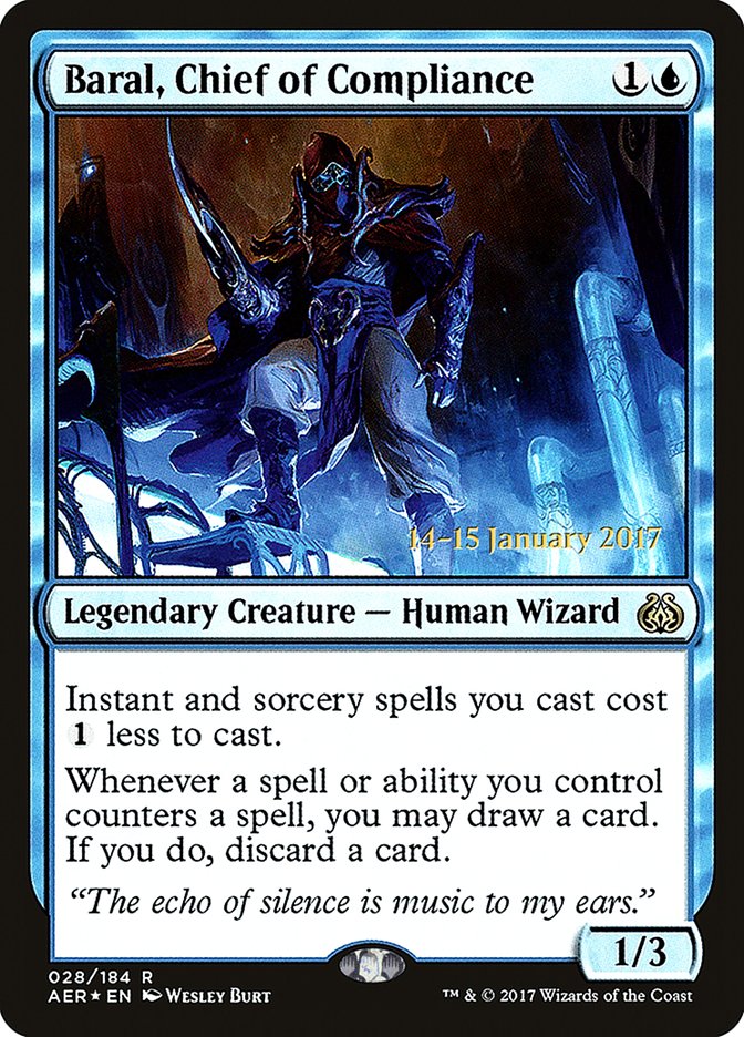 Baral, Chief of Compliance [Aether Revolt Prerelease Promos] | RetroPlay Games