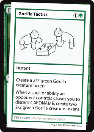 Gorilla Tactics (2021 Edition) [Mystery Booster Playtest Cards] | RetroPlay Games