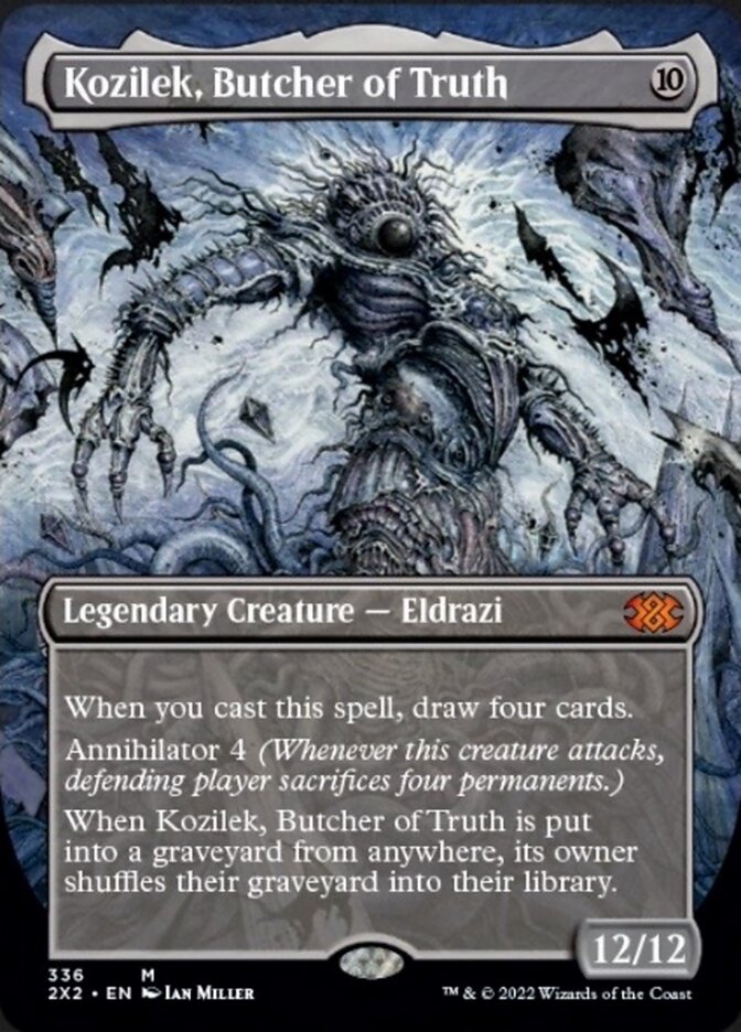 Kozilek, Butcher of Truth (Borderless Alternate Art) [Double Masters 2022] | RetroPlay Games