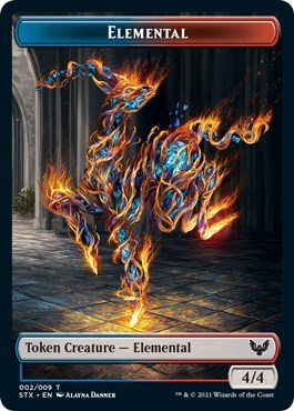Elemental // Pest Double-Sided Token [Strixhaven: School of Mages Tokens] | RetroPlay Games