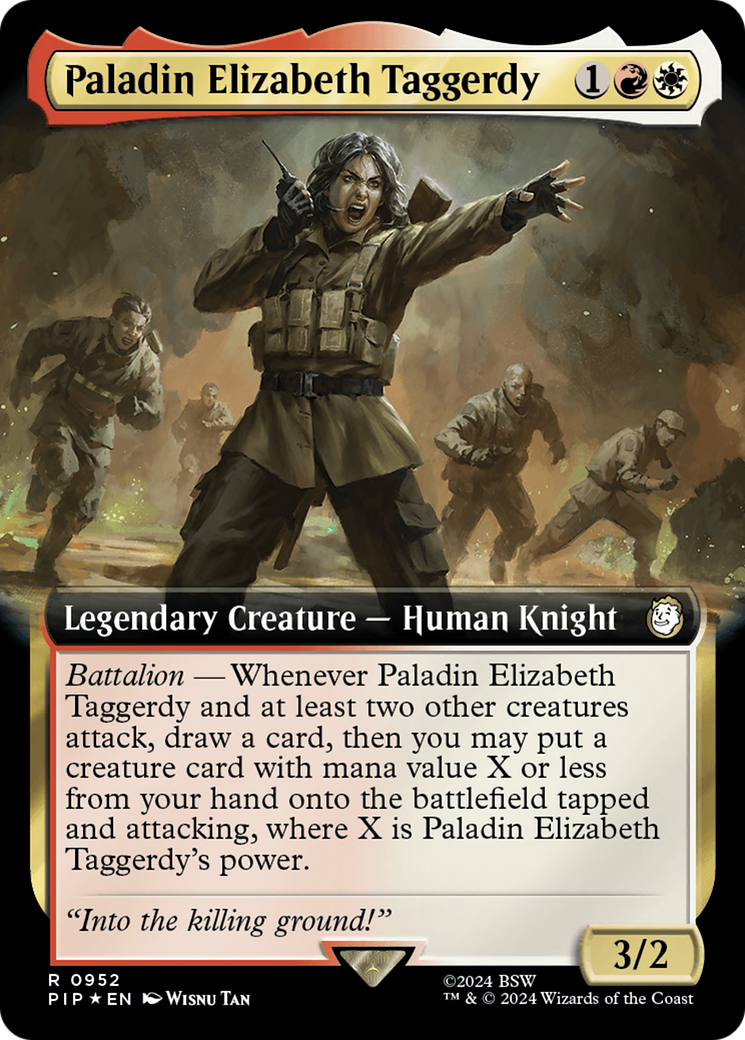 Paladin Elizabeth Taggerdy (Extended Art) (Surge Foil) [Fallout] | RetroPlay Games