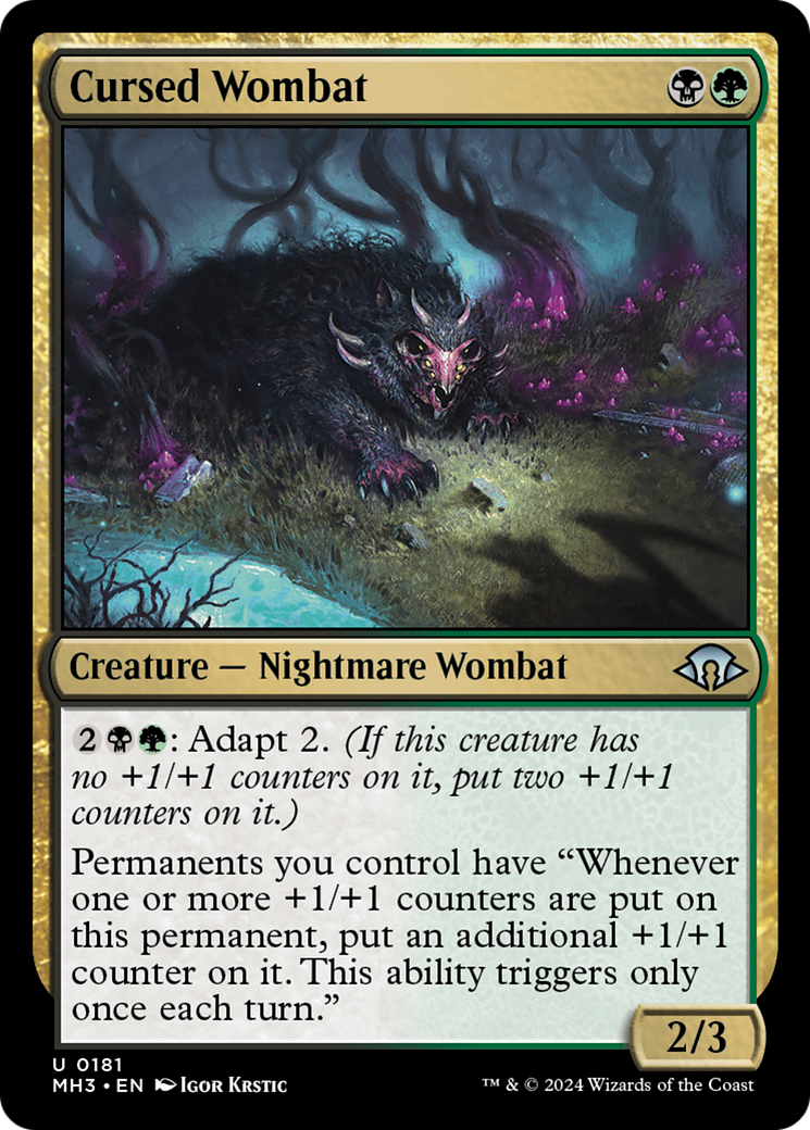 Cursed Wombat [Modern Horizons 3] | RetroPlay Games