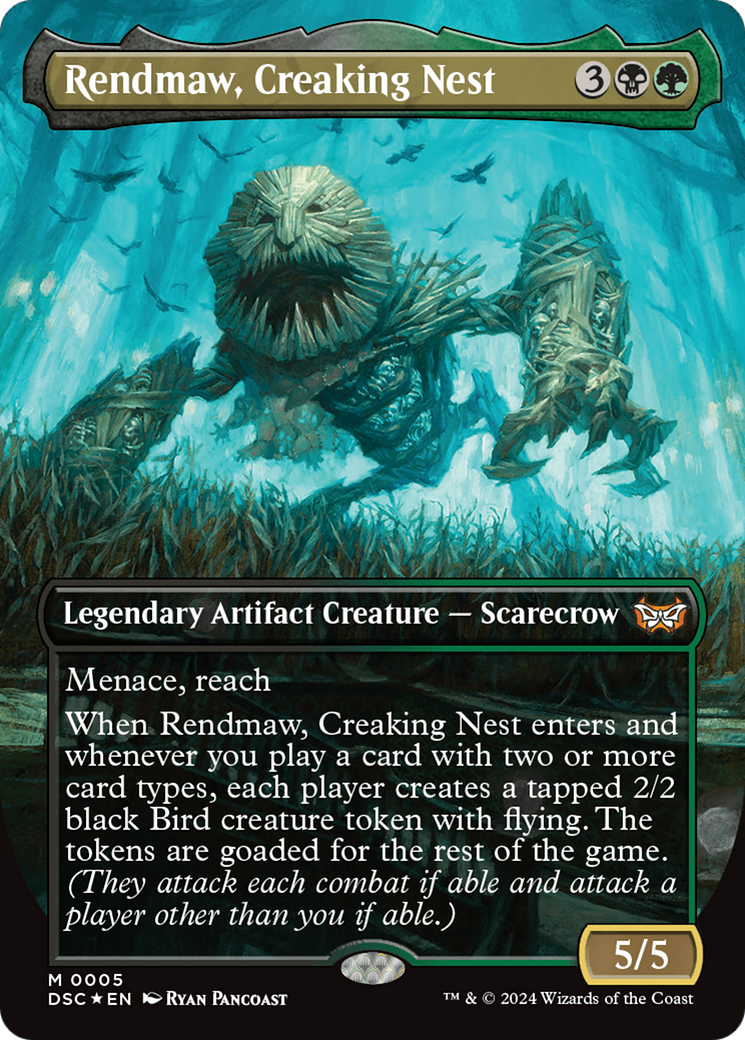 Rendmaw, Creaking Nest (Borderless) [Duskmourn: House of Horror Commander] | RetroPlay Games