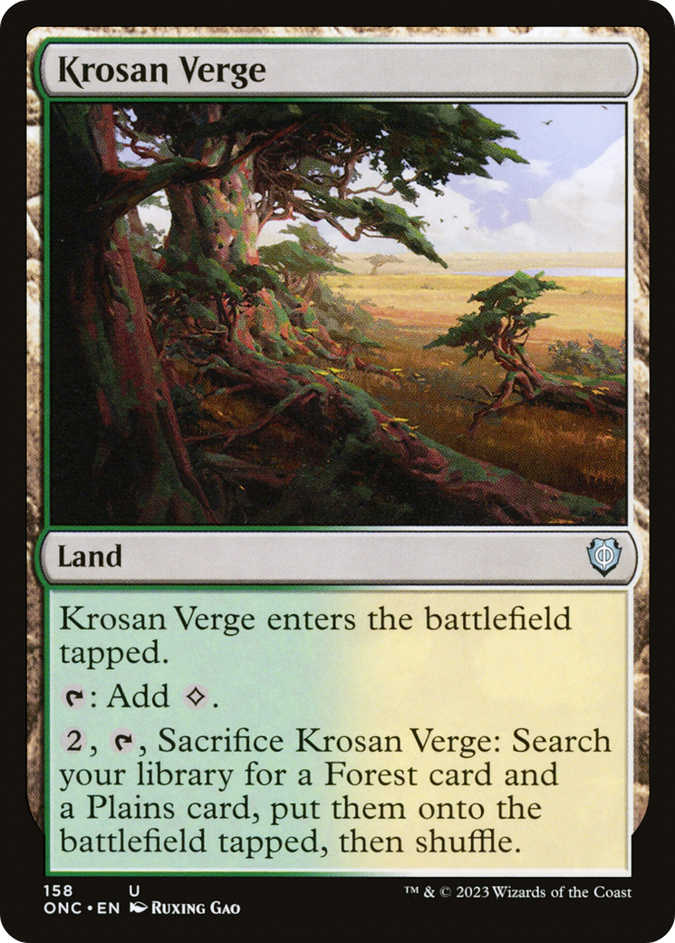 Krosan Verge [Phyrexia: All Will Be One Commander] | RetroPlay Games