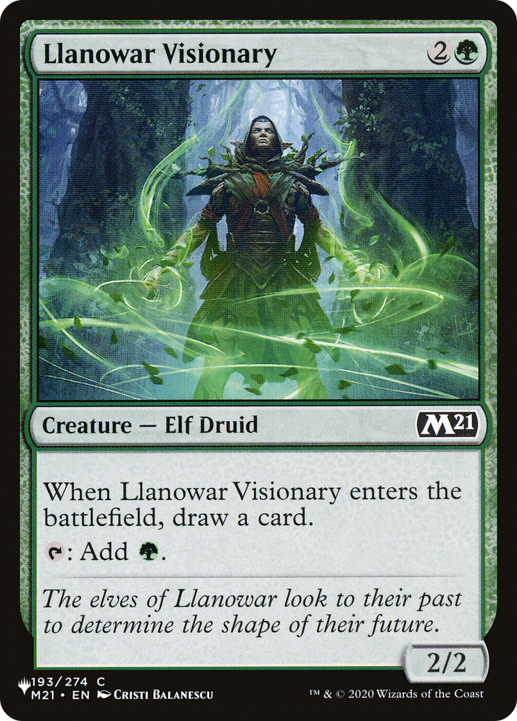 Llanowar Visionary [The List] | RetroPlay Games