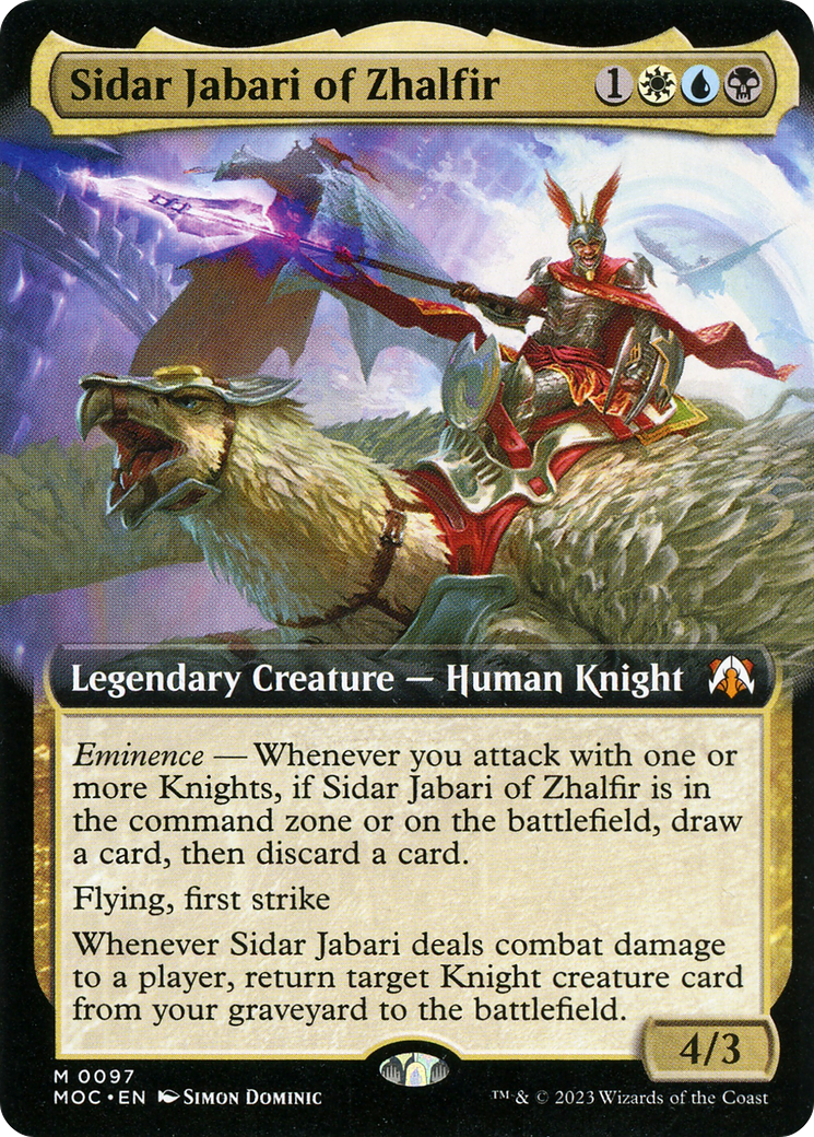 Sidar Jabari of Zhalfir (Extended Art) [March of the Machine Commander] | RetroPlay Games