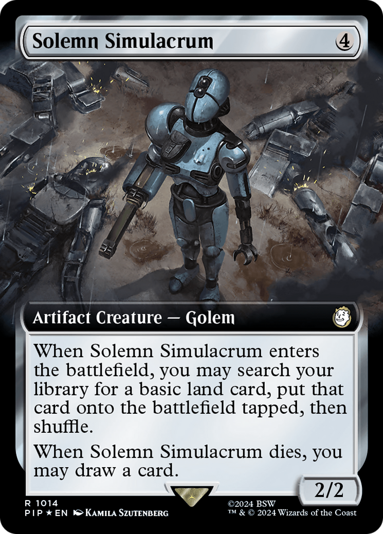 Solemn Simulacrum (Extended Art) (Surge Foil) [Fallout] | RetroPlay Games