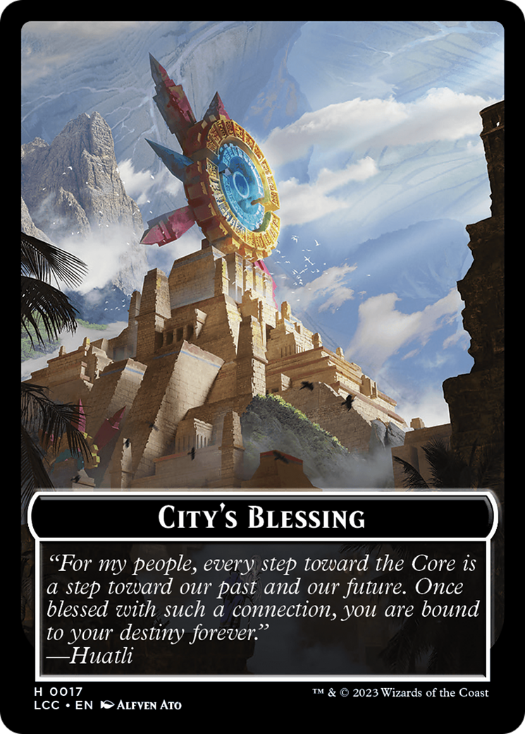 City's Blessing // Pirate (0005) Double-Sided Token [The Lost Caverns of Ixalan Commander Tokens] | RetroPlay Games