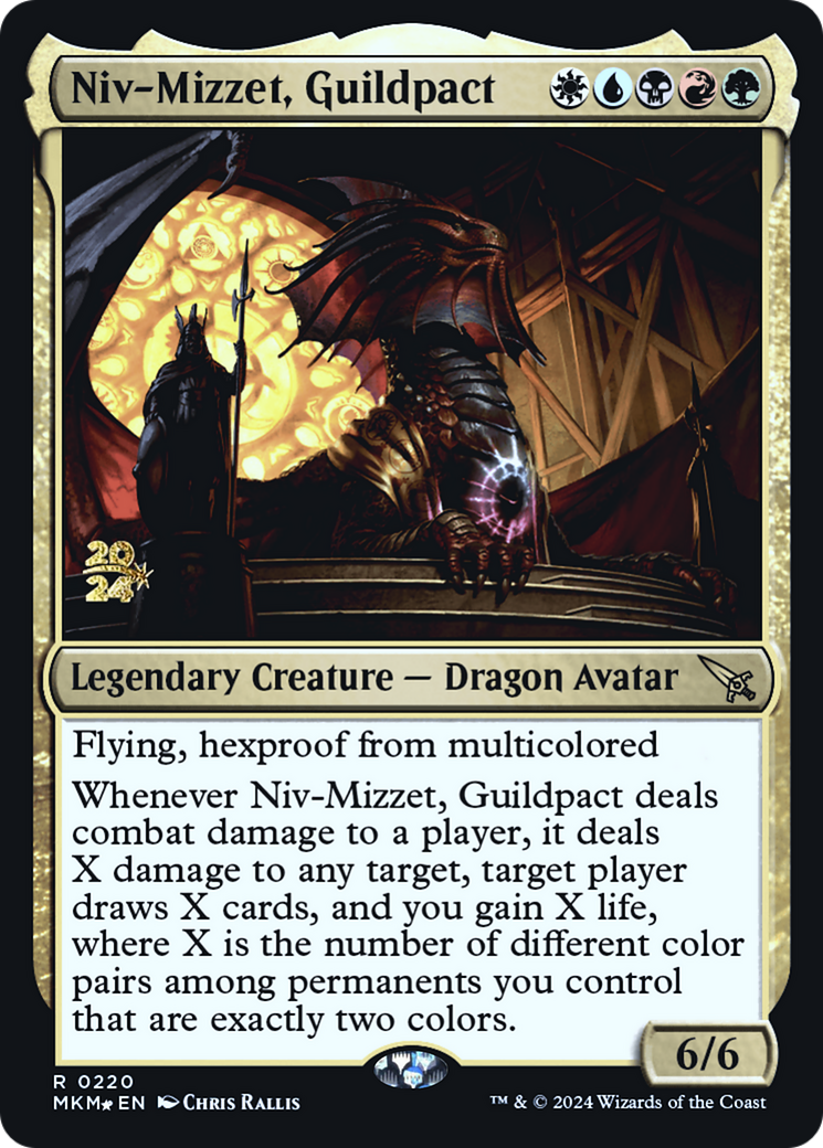 Niv-Mizzet, Guildpact [Murders at Karlov Manor Prerelease Promos] | RetroPlay Games