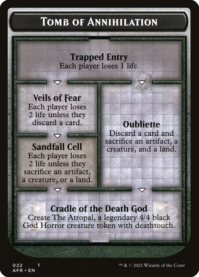 Dungeon of the Mad Mage // Tomb of Annihilation Double-Sided Token [Dungeons & Dragons: Adventures in the Forgotten Realms Tokens] | RetroPlay Games