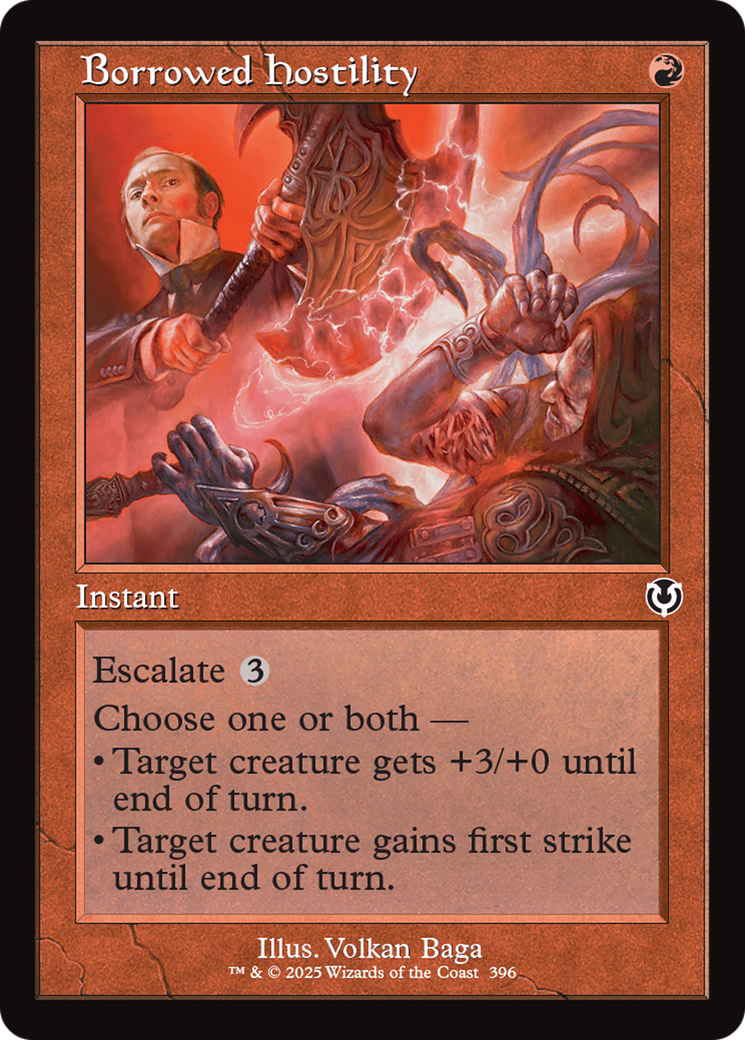 Borrowed Hostility (Retro Frame) [Innistrad Remastered] | RetroPlay Games