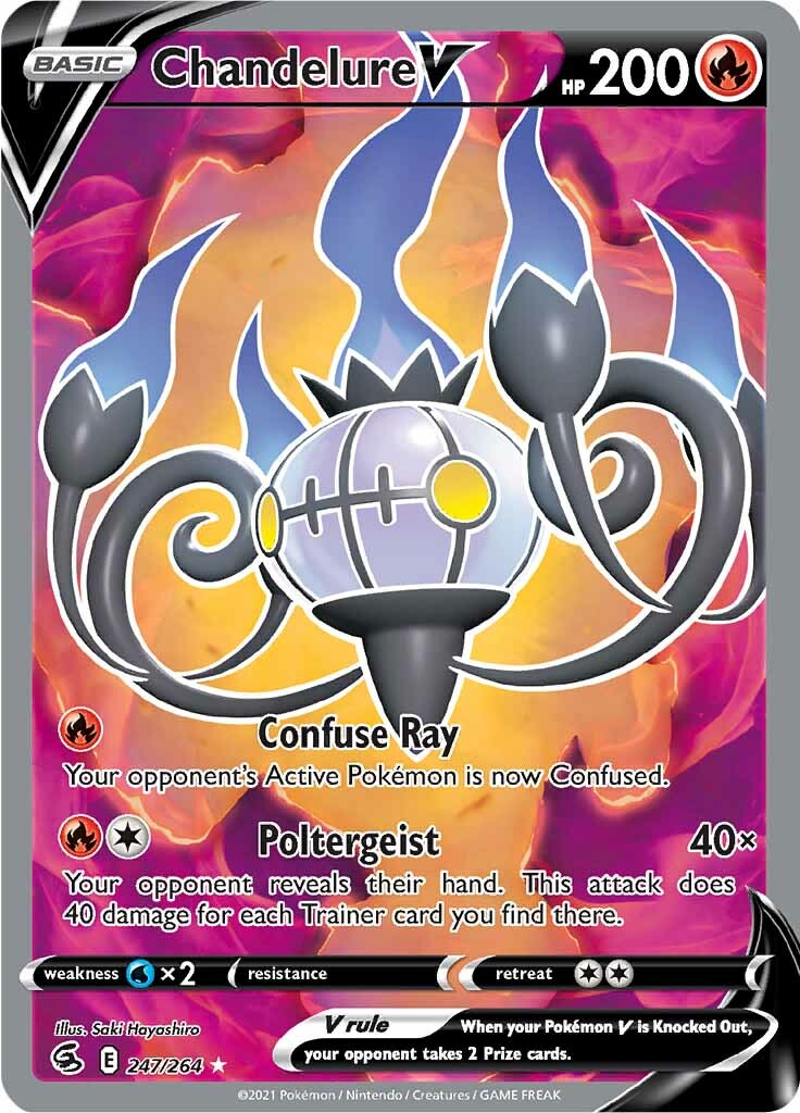 Chandelure V (247/264) [Sword & Shield: Fusion Strike] | RetroPlay Games