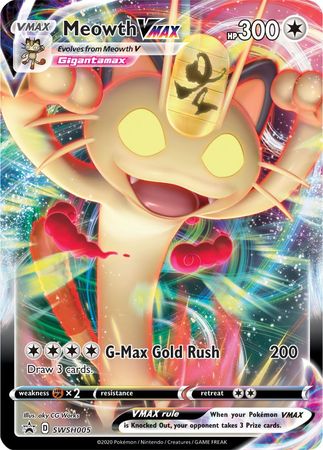 Meowth VMAX (SWSH005) (Jumbo Card) [Sword & Shield: Black Star Promos] | RetroPlay Games