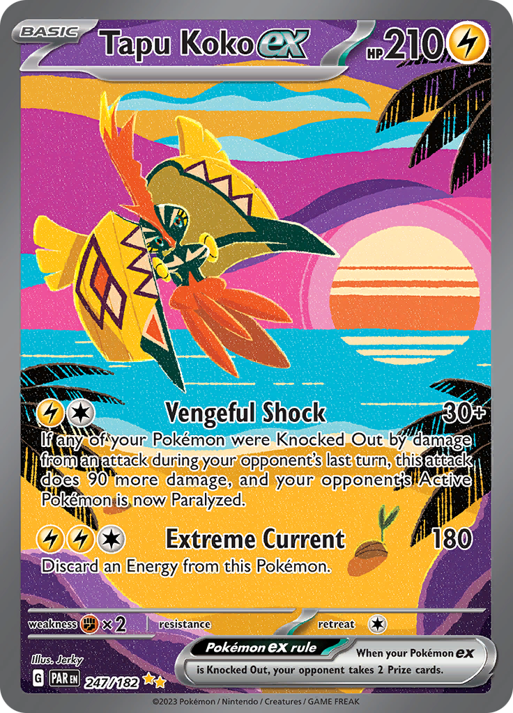 Tapu Koko ex (247/182) [Scarlet & Violet: Paradox Rift] | RetroPlay Games