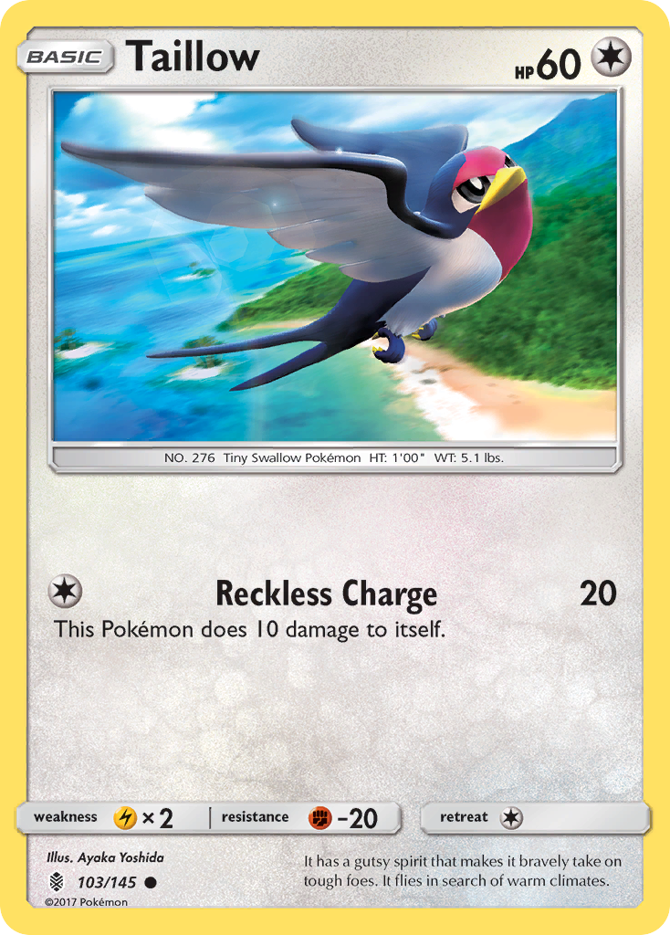 Taillow (103/145) [Sun & Moon: Guardians Rising] | RetroPlay Games