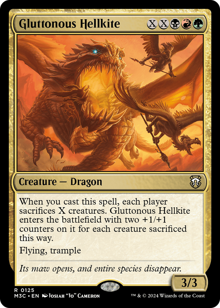 Gluttonous Hellkite [Modern Horizons 3 Commander] | RetroPlay Games